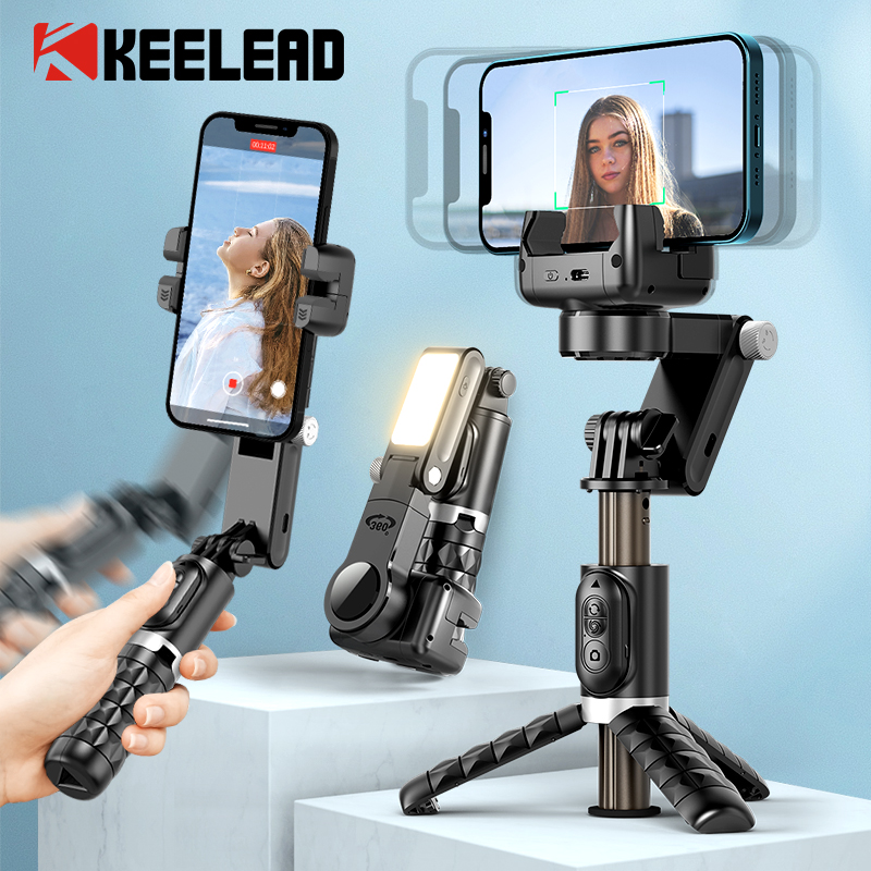 Selfie Stick Tripod - Q18 Desktop Gimbal Stabilizer Selfie Stick