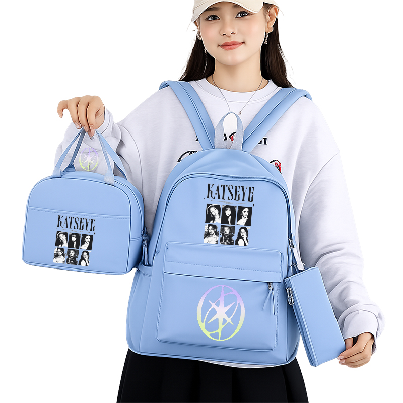 Phone Accessories For Teens - Katseye Geprinte 3-in-1 Rugzak Set met