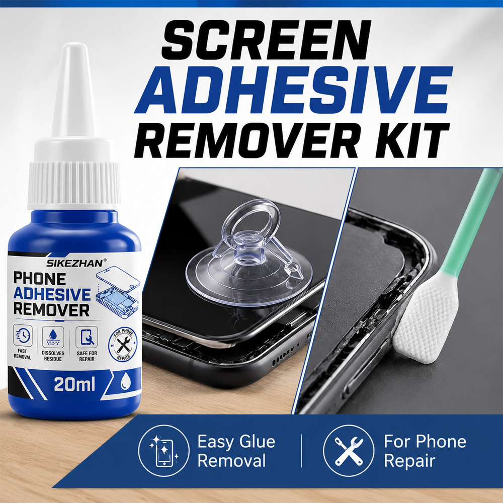 Phone Accessories Repair - Professionele telefoonscherm-lijmverwijderaarset, snel oplossend voor lijmresten,