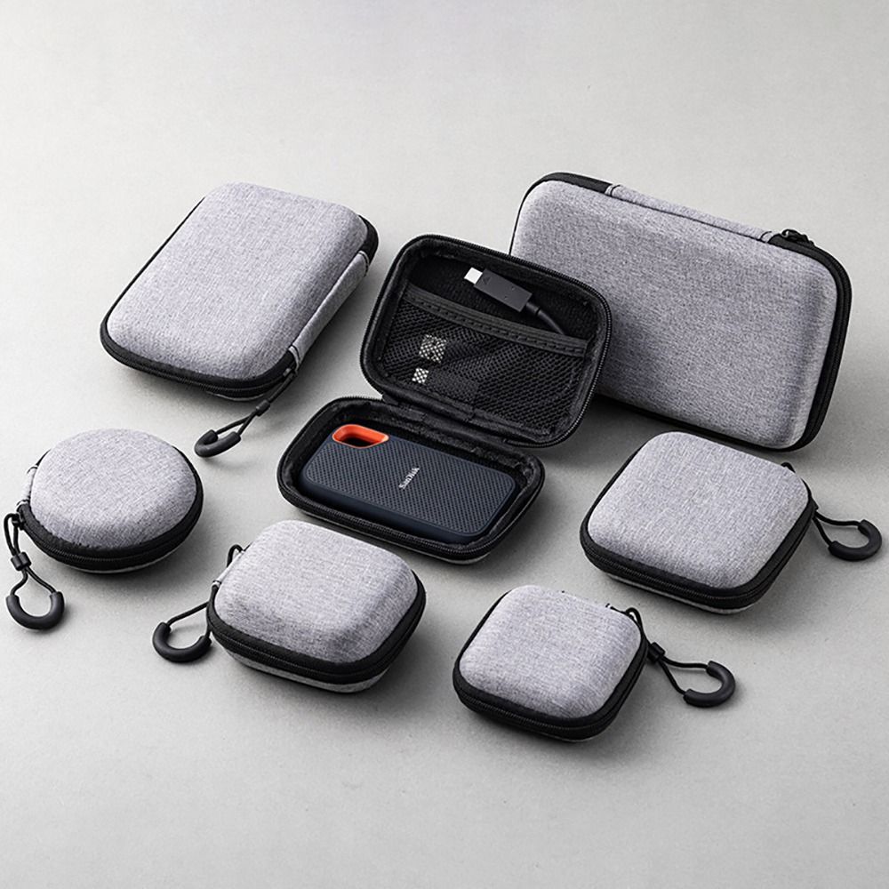 Phone Accessories Case - 1 stuks oortelefoon/telefoon/oplaadkabel EVA opbergtas voor