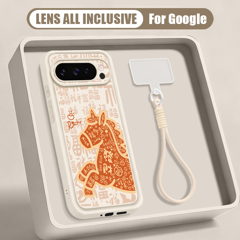 Lanyard Phone Strap - Schattig veulenprint polsbandje telefoonhoesje voor Google