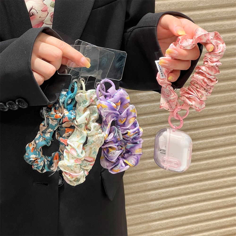 Lanyard Phone Strap - Vrouwen Zijde Satijn Scrunchies Universele Telefoon