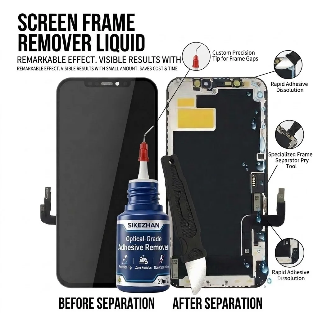 Phone Accessories Repair - SIKEZHAN 20ml optische kwaliteit lijmverwijderaar reinigingsset