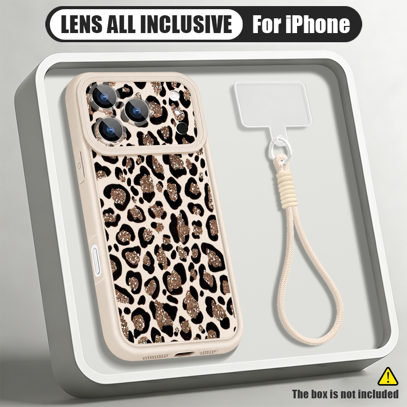 Bruin luipaardprint telefoonho - Lanyard Phone Strap recensie en prijs