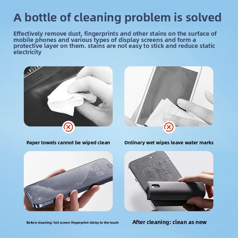 2-in-1 spray-reiniger veeg voo - Screen Cleaner Spray recensie en prijs