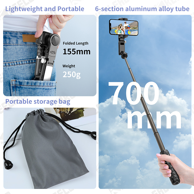 Q18 Desktop Gimbal Stabilizer  - Selfie Stick Tripod recensie en prijs