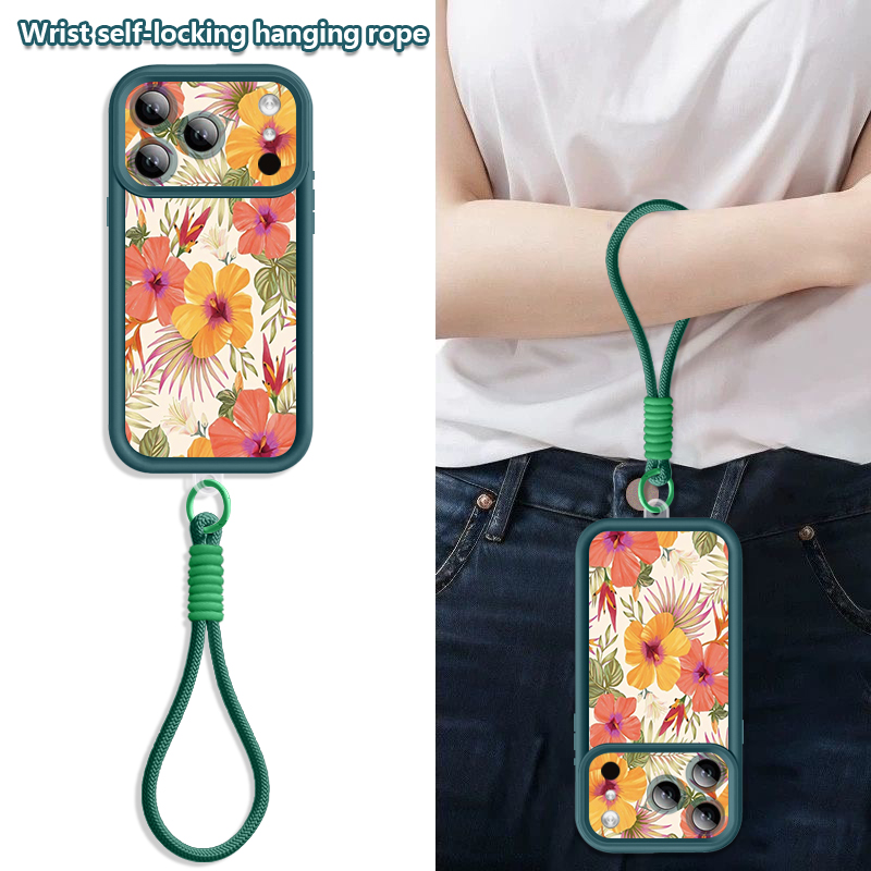 Gekleurde bloemenprint lanyard - Lanyard Phone Strap recensie en prijs