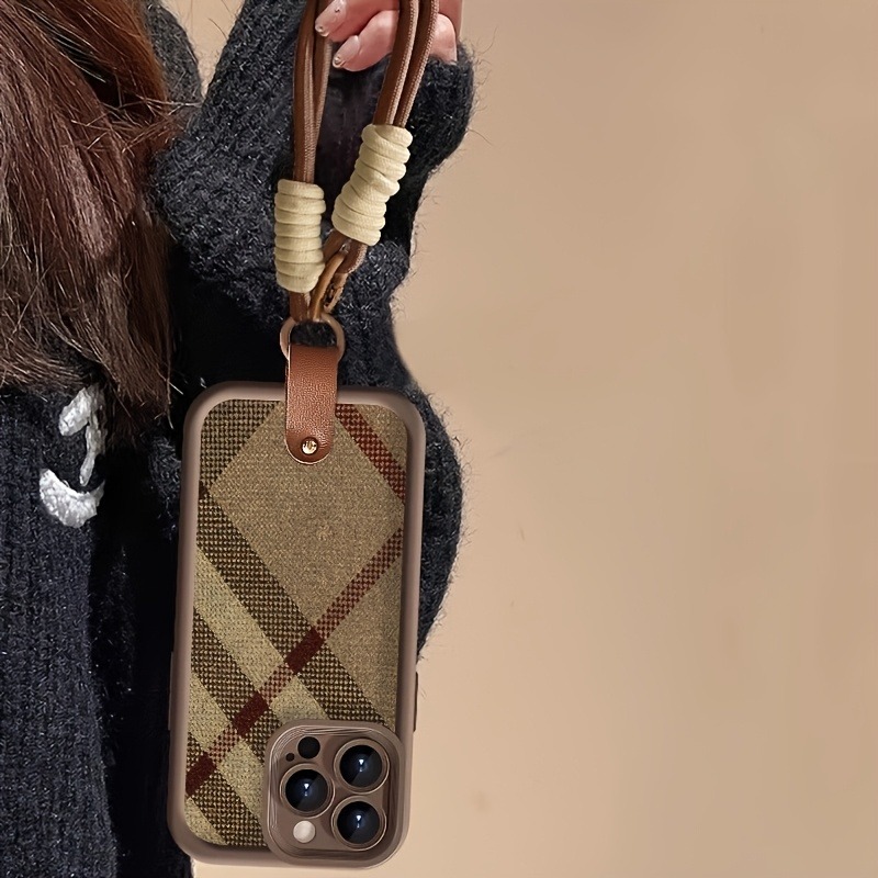 Bruine strepen lanyard bandje  - Lanyard Phone Strap recensie en prijs