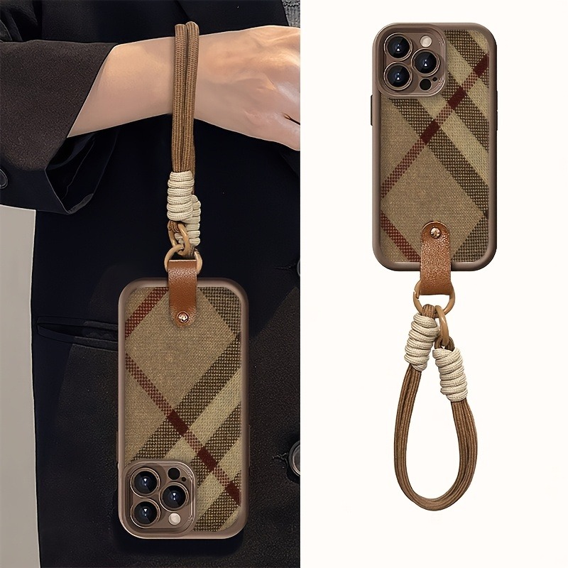 Bruine strepen lanyard bandje  - Lanyard Phone Strap recensie en prijs