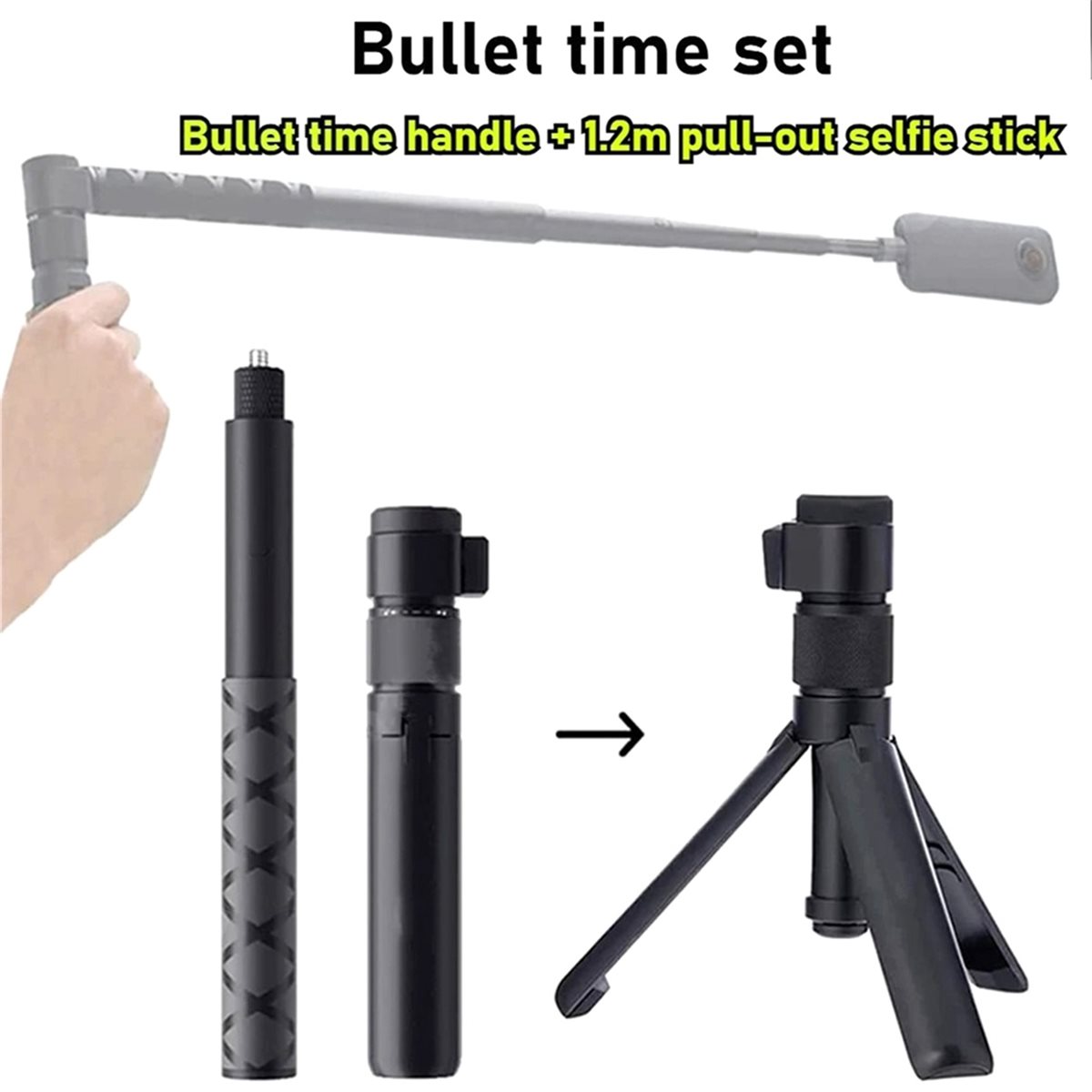 N05R Draaibare Handgreep Deskt - Selfie Stick Tripod recensie en prijs