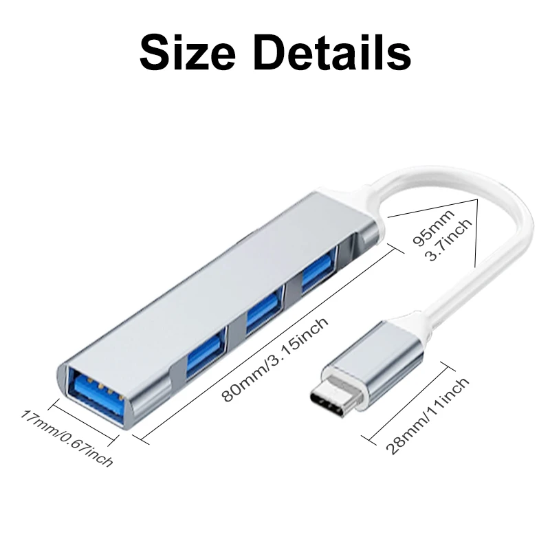 4-in-1 USB 3.0 Hub OTG Splitte - Phone Accessories Distributor recensie en prijs